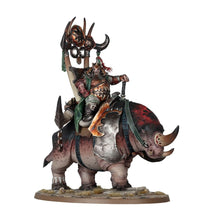 Load image into Gallery viewer, Warhammer AoS: Ogor Mawtribes - Morga the Mighty – Overtyrant / Tyrant on Glutthorn