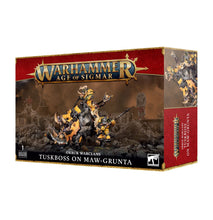 Load image into Gallery viewer, Warhammer Age of Sigmar: Orruk Warclans - Tuskboss on Maw-Grunta