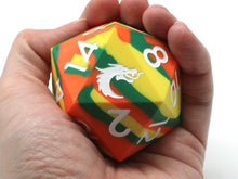 Load image into Gallery viewer, Old School Dice: Silicone 50mm d20