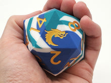 Load image into Gallery viewer, Old School Dice: Silicone 50mm d20