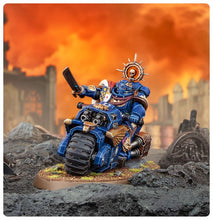 Load image into Gallery viewer, Warhammer 40k: Space Marines - Captain on Bike