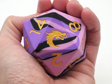 Load image into Gallery viewer, Old School Dice: Silicone 50mm d20