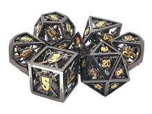 Load image into Gallery viewer, Old School Dice & Accessories: Hollow - 7 Die RPG Set