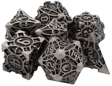 Load image into Gallery viewer, Old School 7 Piece DnD RPG Metal Dice Set: Gnome Forged
