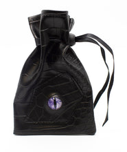 Load image into Gallery viewer, Dragon Eye RPG DnD Dice Bag: Black Dragon