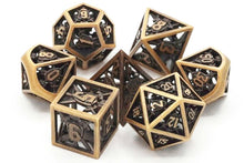 Load image into Gallery viewer, Old School Dice & Accessories: Hollow - 7 Die RPG Set