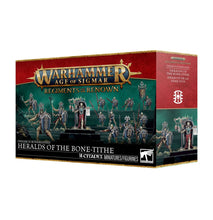 Load image into Gallery viewer, Warhammer Age of Sigmar: Ossiarch Bonereapers - Regiment of Renown Heralds of the Bone-tithe
