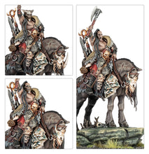 Load image into Gallery viewer, Warhammer Age of Sigmar: Slaves to Darkness - Darkoath Chieftain on Warsteed
