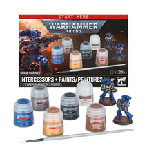 Load image into Gallery viewer, Warhammer 40k: Space Marines Intercessors + Paints
