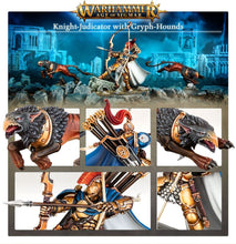 Load image into Gallery viewer, Warhammer AoS: Stormcast Eternals - Knight-Judicator with Gryph-hounds
