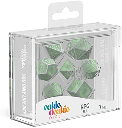 Oakie Doakie Dice:  Metal - RPG Set