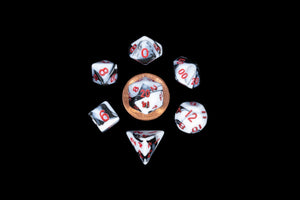 Metallic Dice Games: Mini Dice - 7 piece rpg set