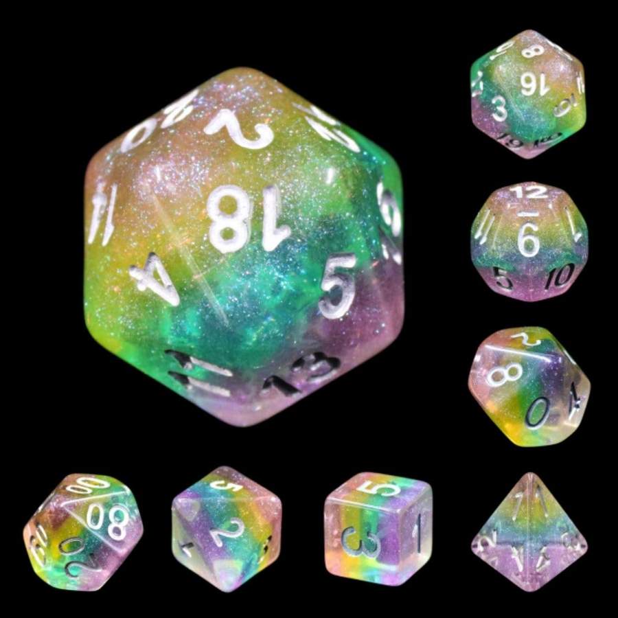 Foam Brain Games: 7-Die RPG sets
