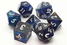 Load image into Gallery viewer, Old School Dice &amp; Accessories: Sharp Edged - 7 Die RPG Set
