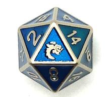 Load image into Gallery viewer, Old School Dice &amp; Accessories: Forged Metal D20
