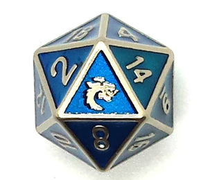 Old School Dice & Accessories: Forged Metal D20