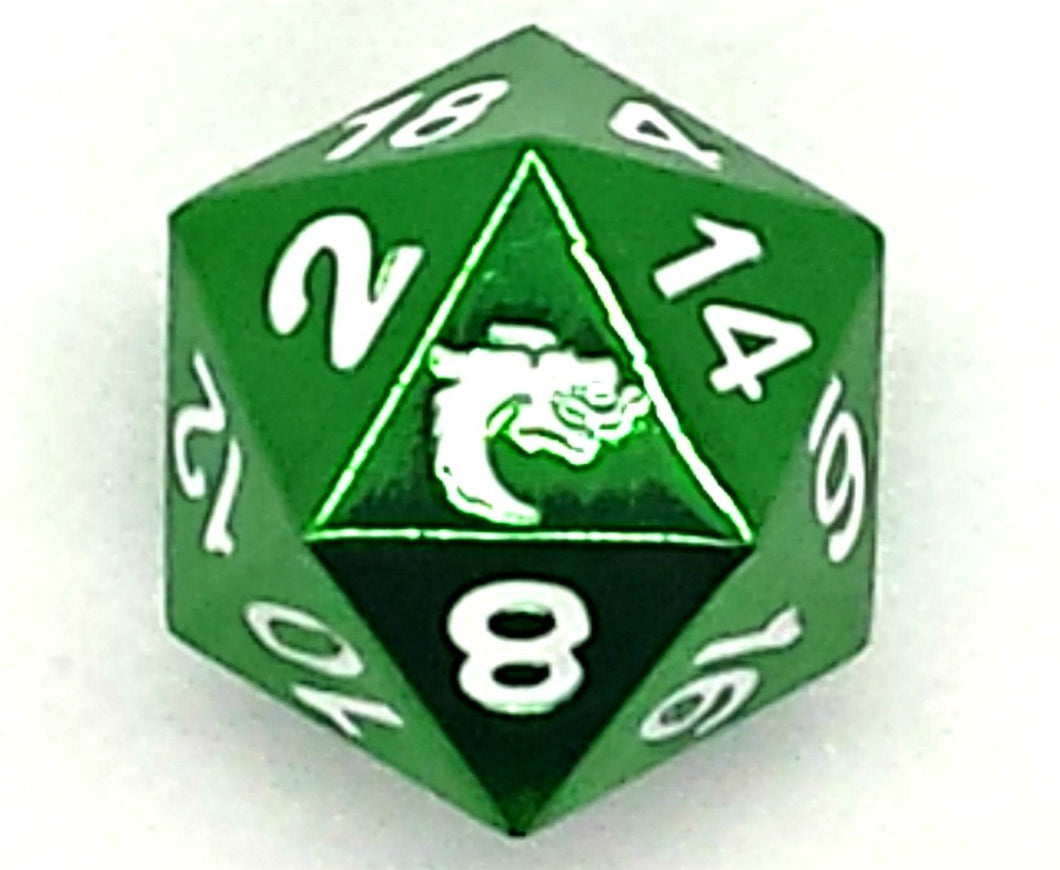 Old School Dice & Accessories: Forged Metal D20