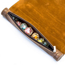 Load image into Gallery viewer, Foam Brain Games: Rollup  Leatherette Dice Mat
