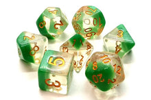 Load image into Gallery viewer, Old School Dice &amp; Accessories: Luminous - 7-Die RPG Set
