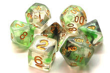 Load image into Gallery viewer, Old School Dice &amp; Accessories: Luminous - 7-Die RPG Set
