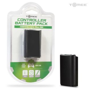 Rechargeable Controller Battery Pack For Xbox 360® (Black) - Tomee
