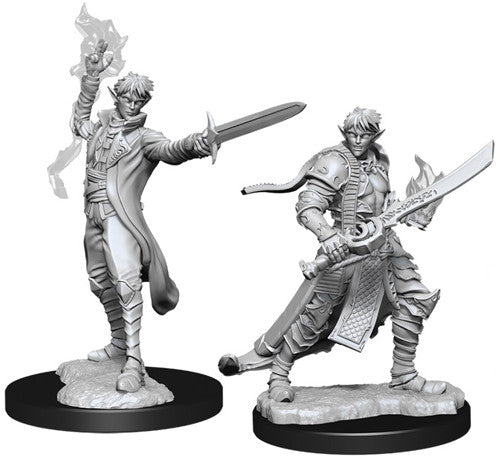 Pathfinder Battles Deep Cuts Unpainted Miniatures: Male Elf Magus (2)