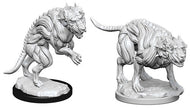 Pathfinder Battles Deep Cuts Unpainted Miniatures: Hell Hounds (2)