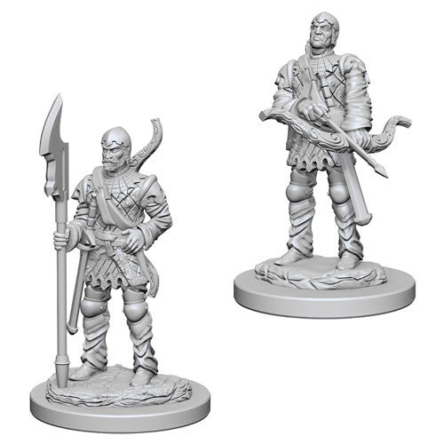 Pathfinder Battles Deep Cuts Unpainted Miniatures: Town Guards (2)