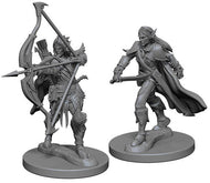 Pathfinder Battles Deep Cuts Unpainted Miniatures: Elf Male Fighter (2)