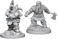 D&D Nolzur's Marvelous Unpainted Miniatures: Male Dwarf Barbarians (2)