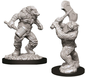 D&D Nolzur's Marvelous Unpainted Miniatures: Wereboar & Werebear (2)