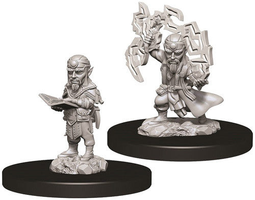 Pathfinder Battles Deep Cuts Unpainted Miniatures: Male Gnome Sorcerer (2)