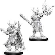 Pathfinder Battles Deep Cuts Unpainted Miniatures: Male Half-Orc Druid (2)