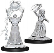 D&D Nolzur's Marvelous Unpainted Miniatures: Drow Mage & Drow Priestess