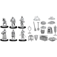 Wizkids Deep Cuts Unpainted Miniatures: Castle - Kingdom Retainers