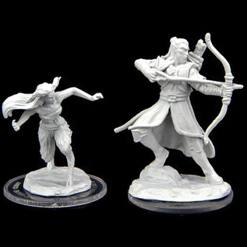 Critical Role Unpainted Miniatures: W2 Verdant Guard Marksman & Satyr