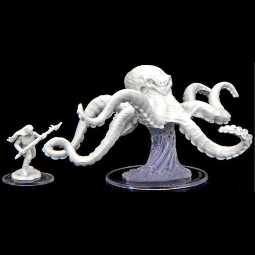 Critical Role Unpainted Miniatures: W2 Ashari Waverider & Octopus